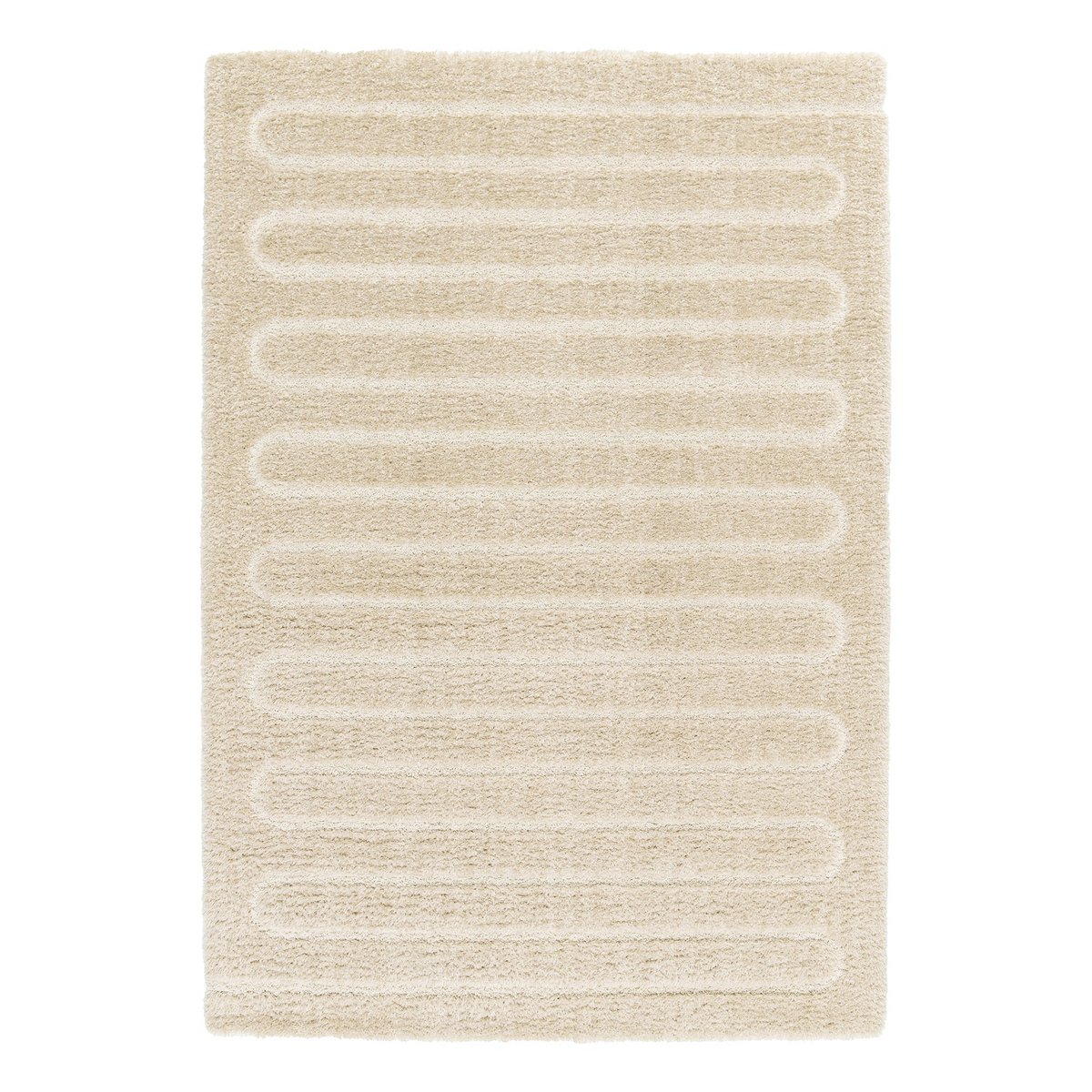 Recycelter Polyester -Reliefteppich mit raffiniertem Eolya -Design