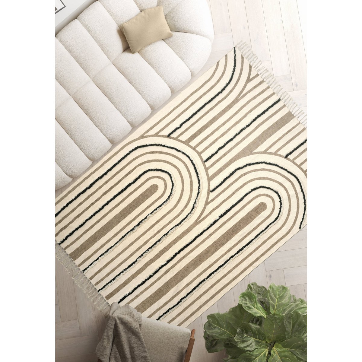 Teppich aus waschbarer Baumwolle mit Maschine Albaner