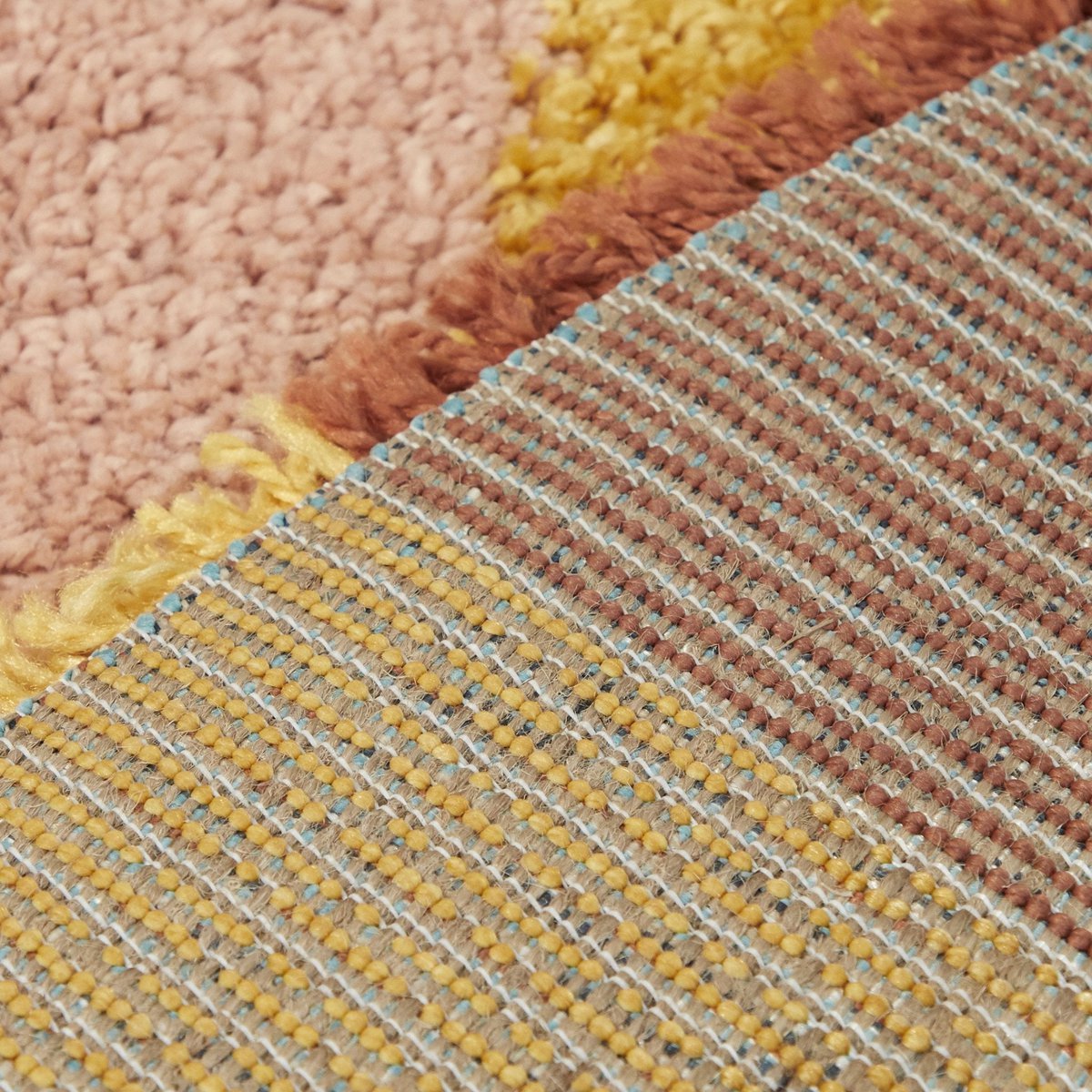 Dicker und bequemer runder Kinderteppich COLORS