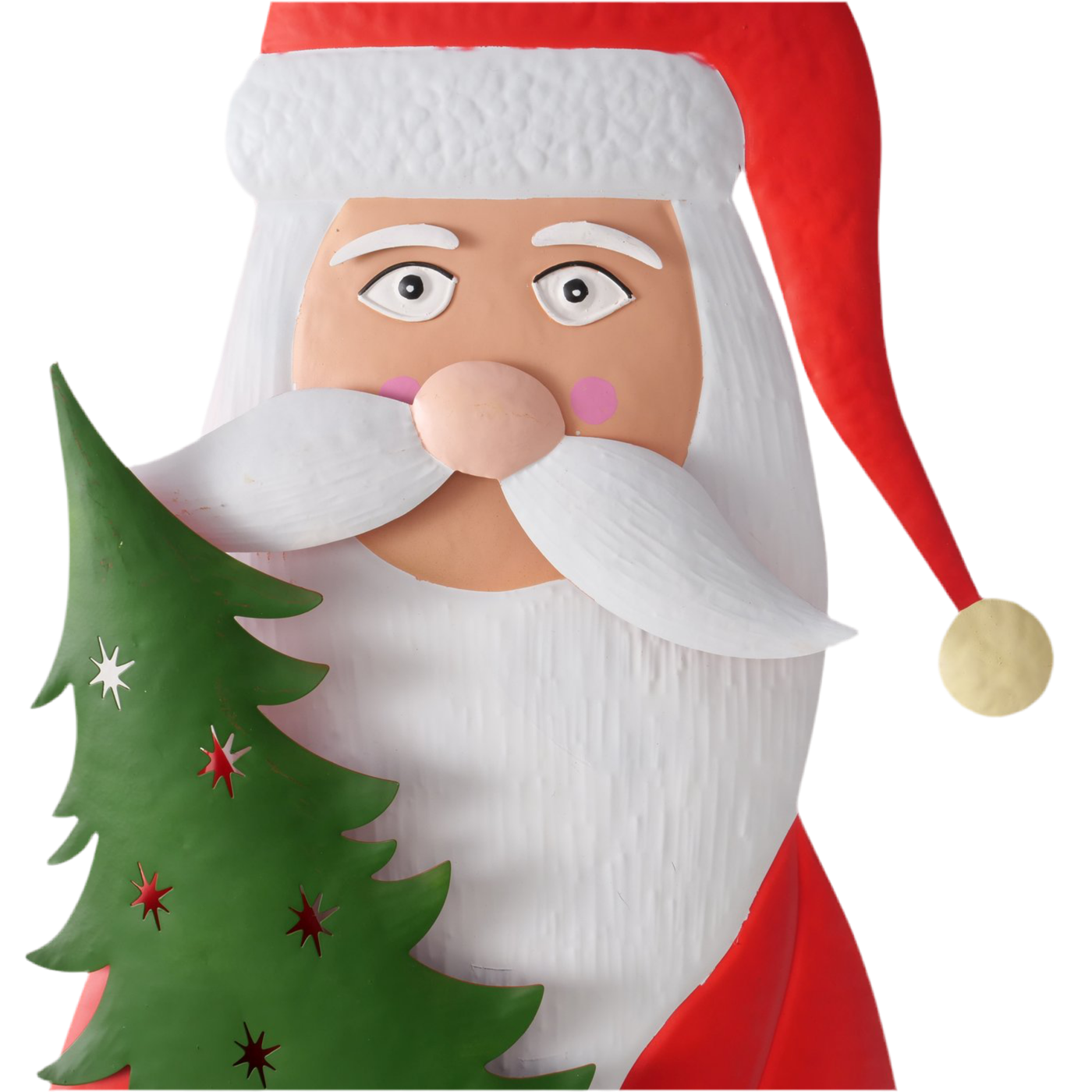 Weihnachtsfigur Metallfigur NoelPedro 115cm Weihnachtsmann Indoor Deko