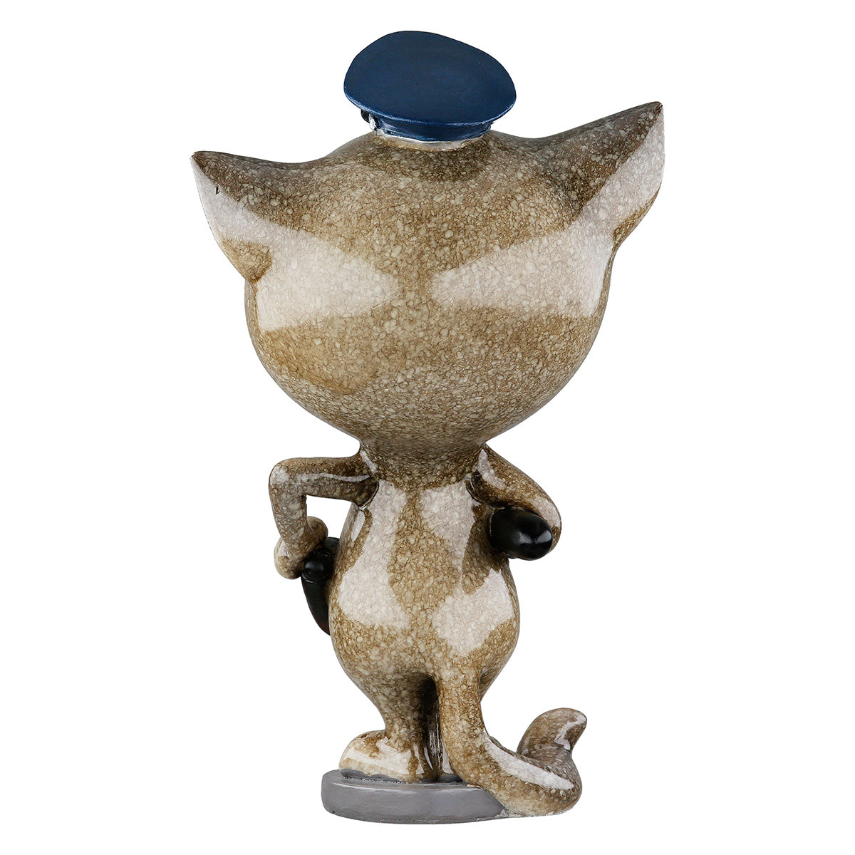 Dekofigur PatrolCat Katze Polizist Grau Blau Poly