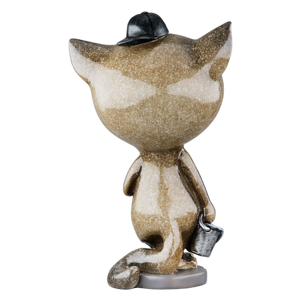 Dekofigur PaintCat Katze Maler Grau Weiß Poly 13cm