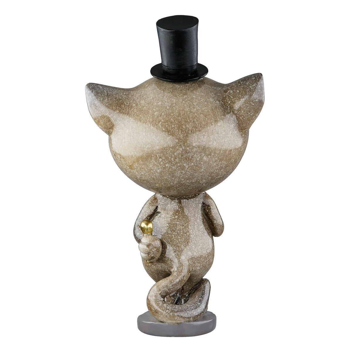 Dekofigur GentleCat Katze Gentleman Grau Schwarz Poly 13cm