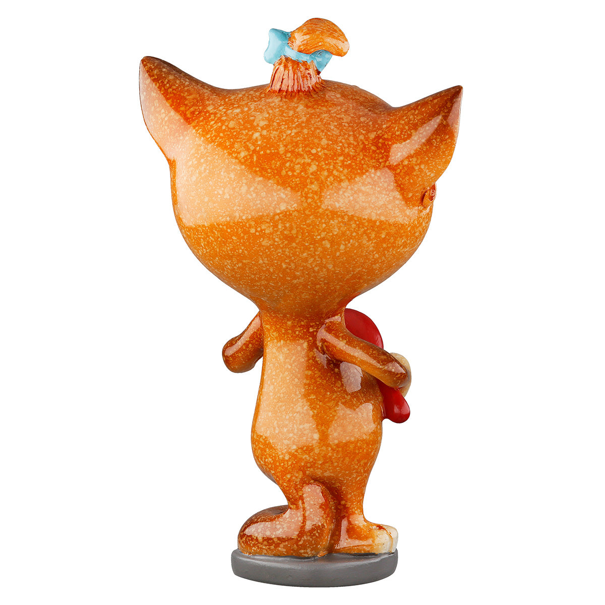 Dekofigur StyleCat Katze Friseurin Grau Schwarz Poly 13cm