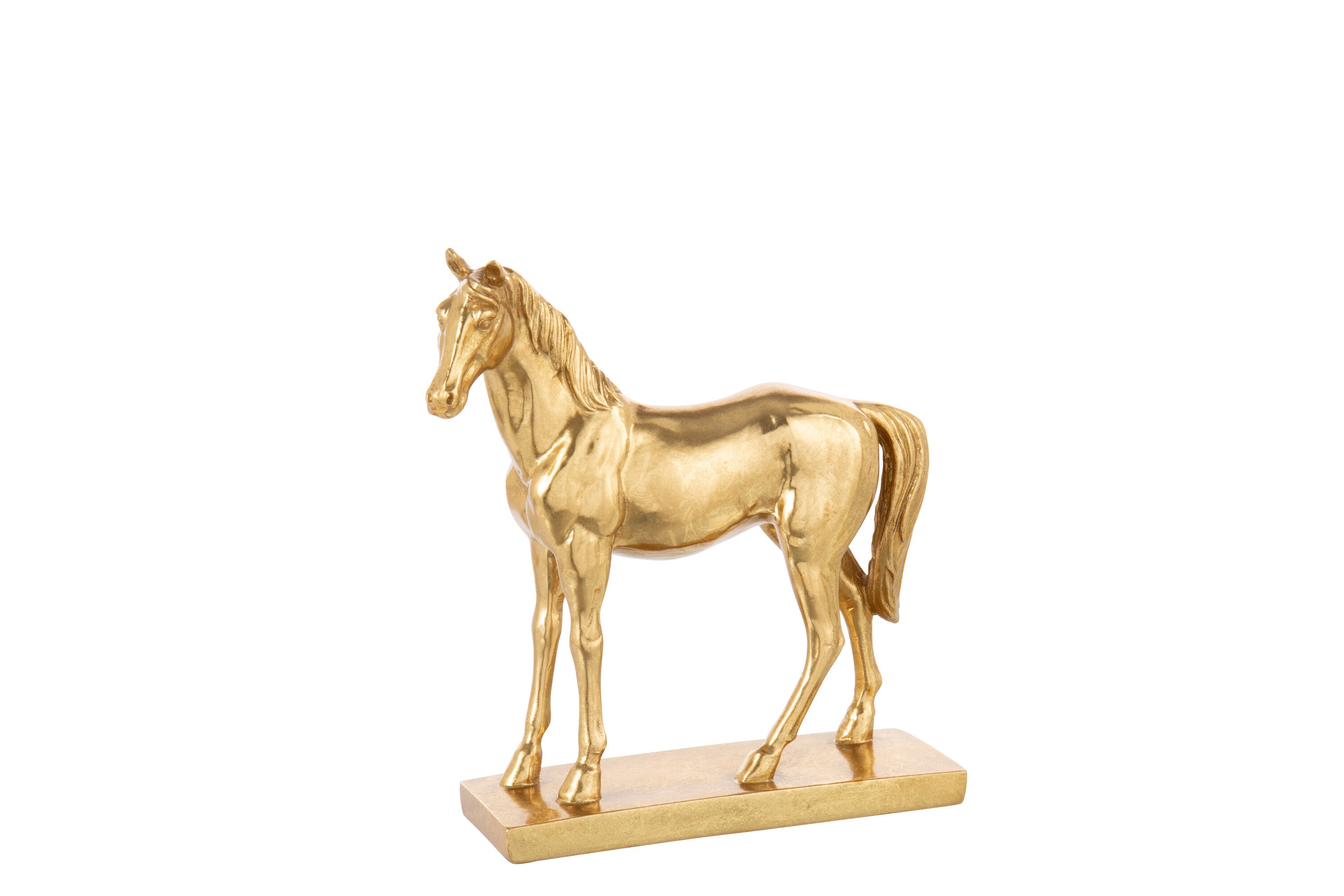 Pferd Skulptur Equino Aureum Petit goldfarben Deko Objekt