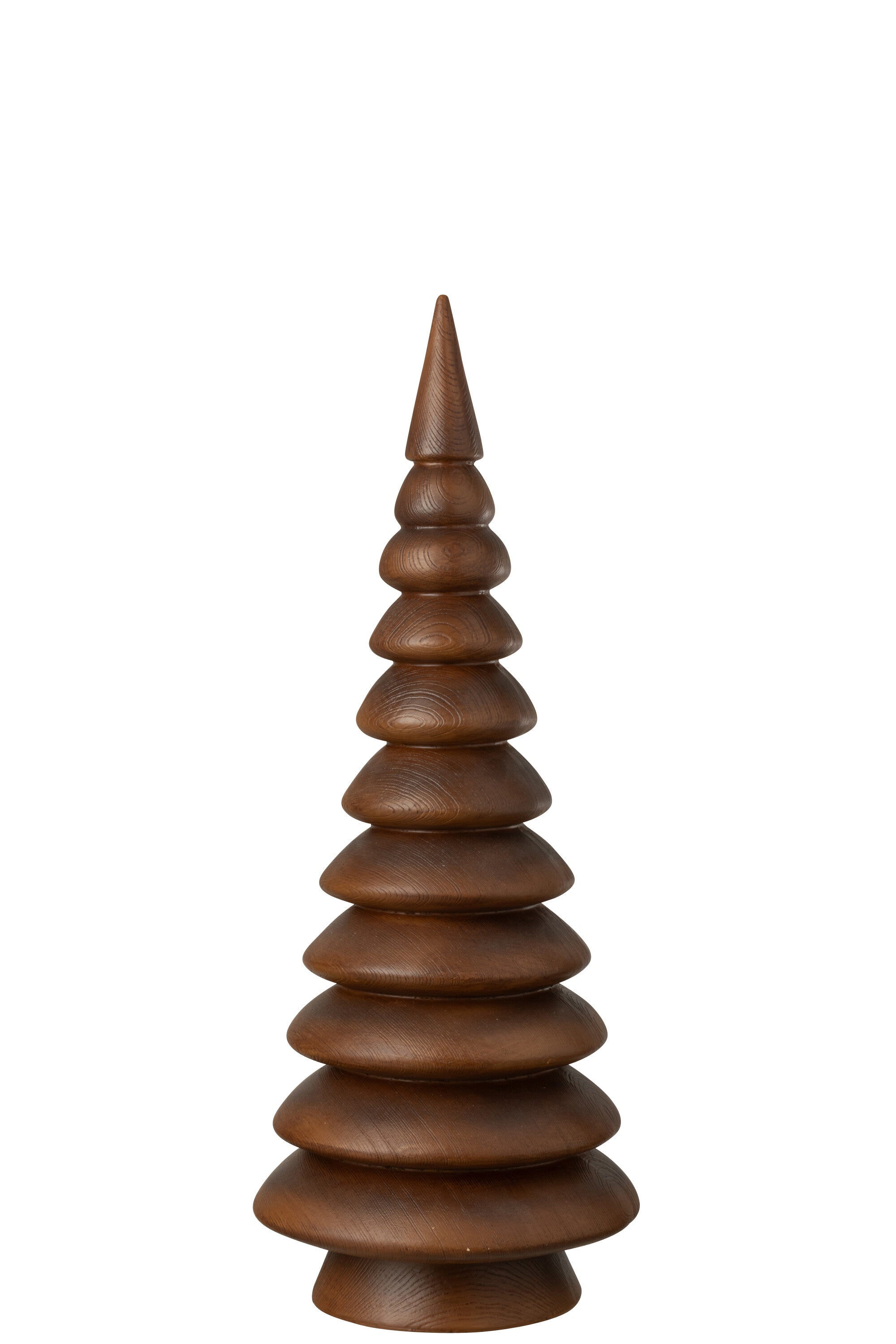 Weihnachtsdeko Kiefer Dunkelbraun Holzimitation 2er Set 49 cm