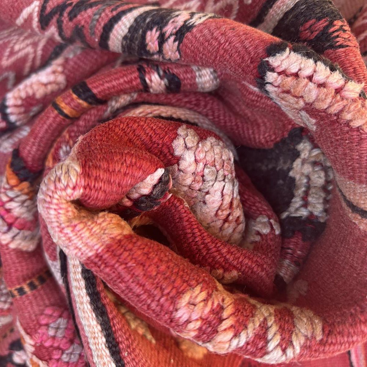 Marokkaner Berber Kilim reiner Wolle 169 x 364 cm Teppich