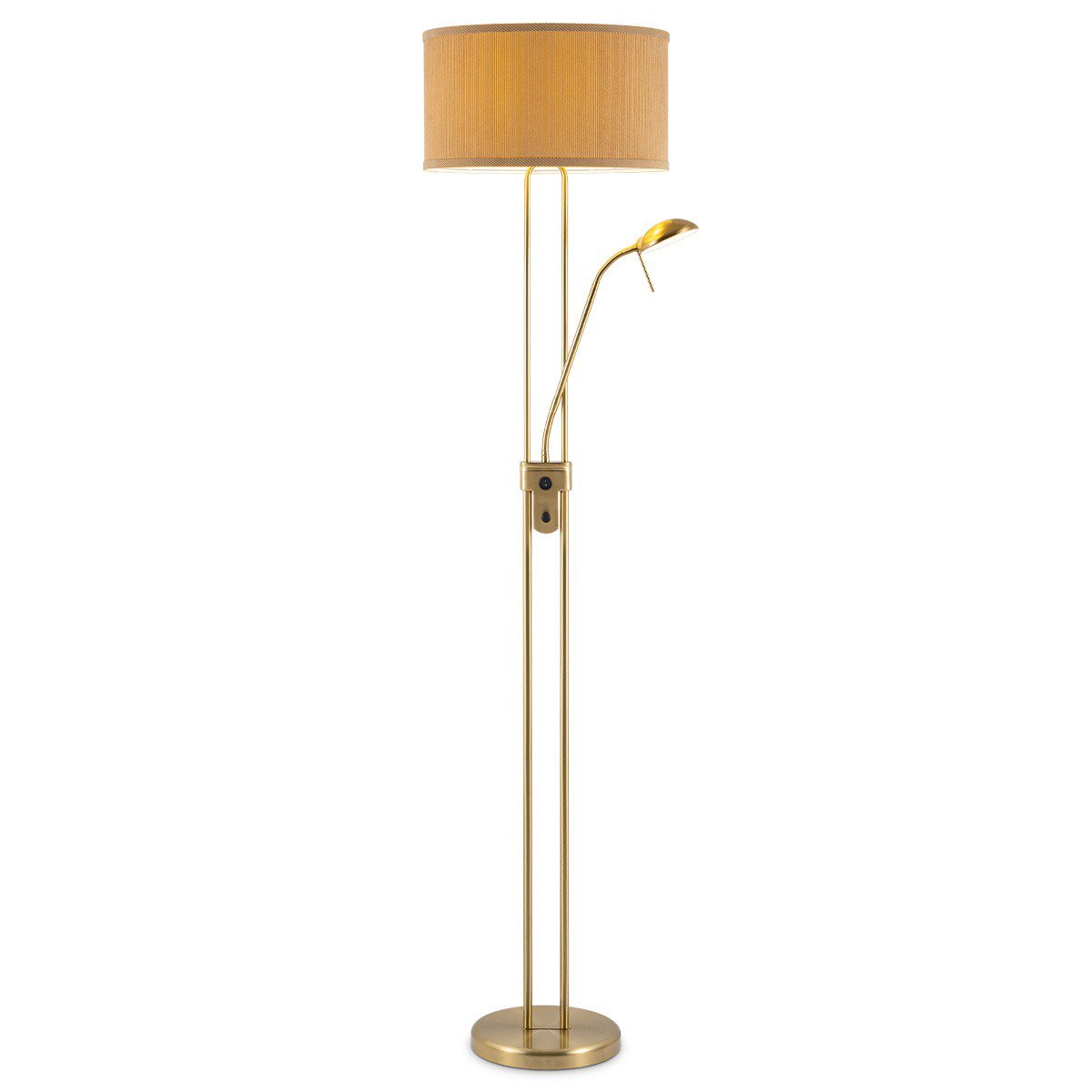 Stehlampe - 40/40/170 cm - Leinenlampenschatten
