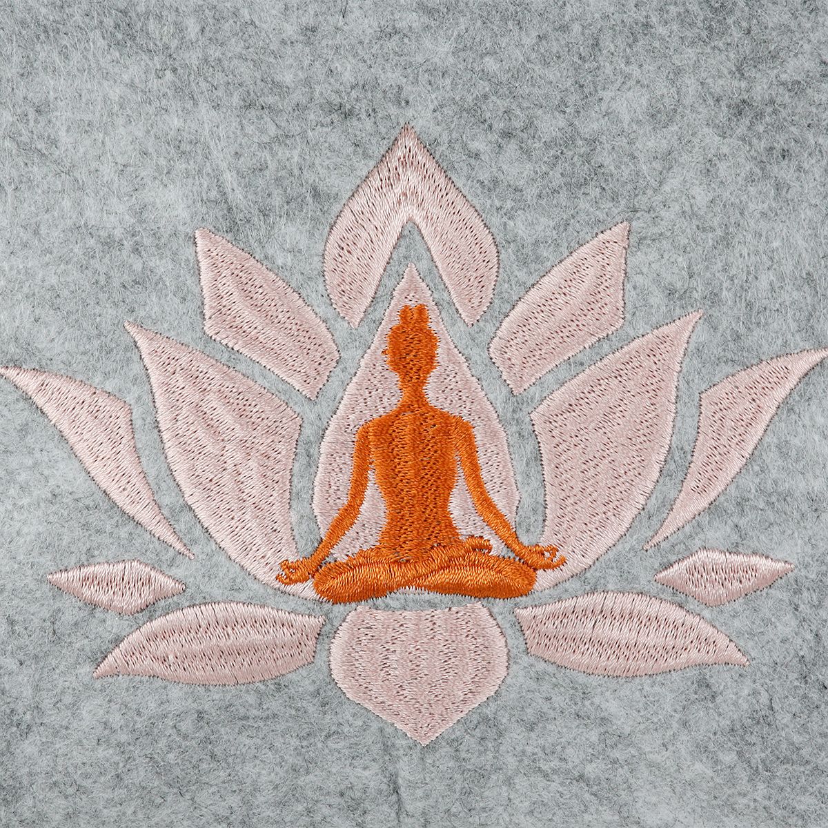 2er Set Filztaschen Namaste mit Lebensbaum- und Lotusmotiv