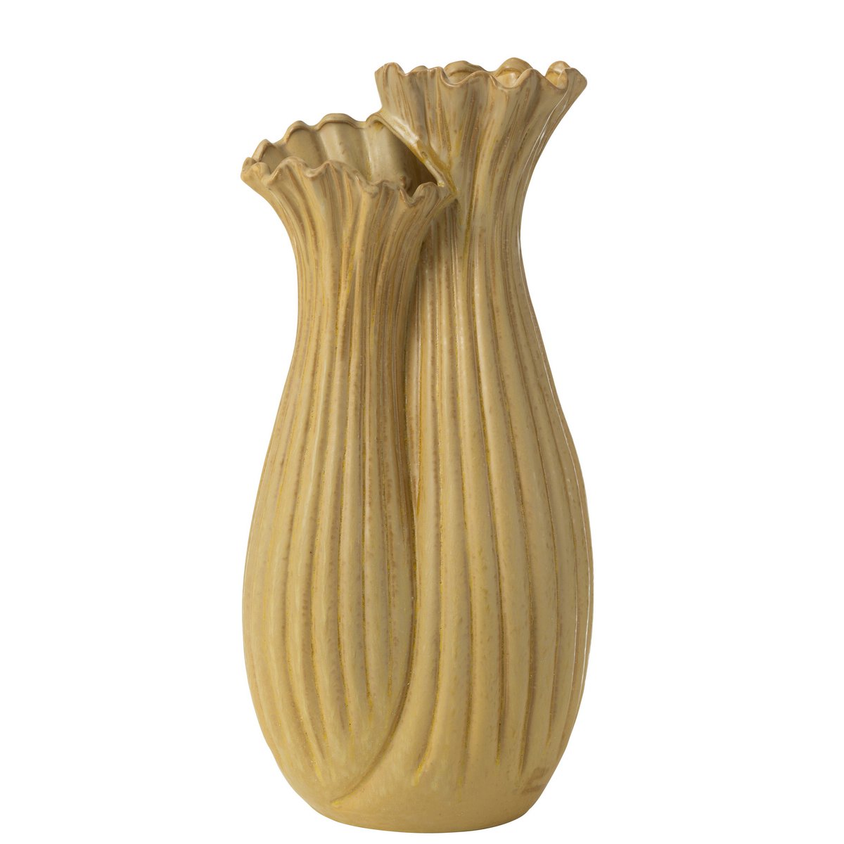 J-Line Vase Botanica Duo Clay Dark Sand