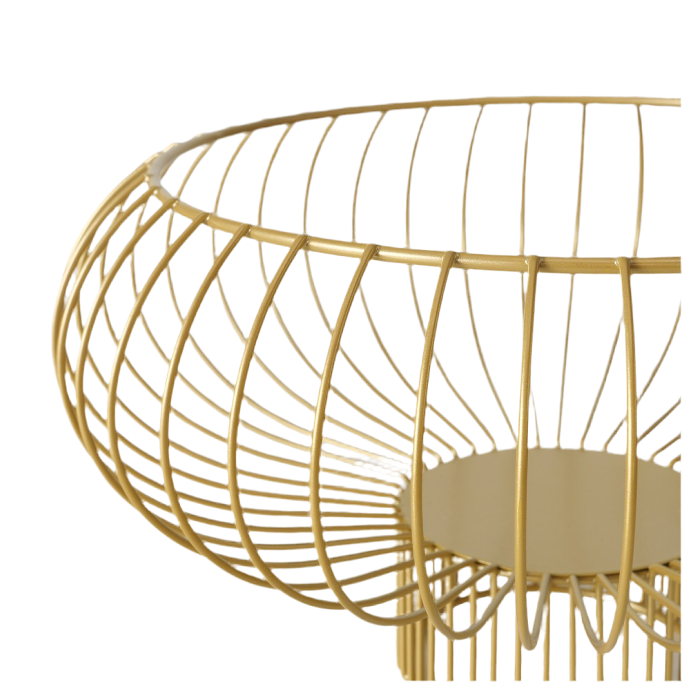 Dekoschale Simone aus Metall in Gold matt rund 27 cm – moderne Schale für stilvolle Akzente