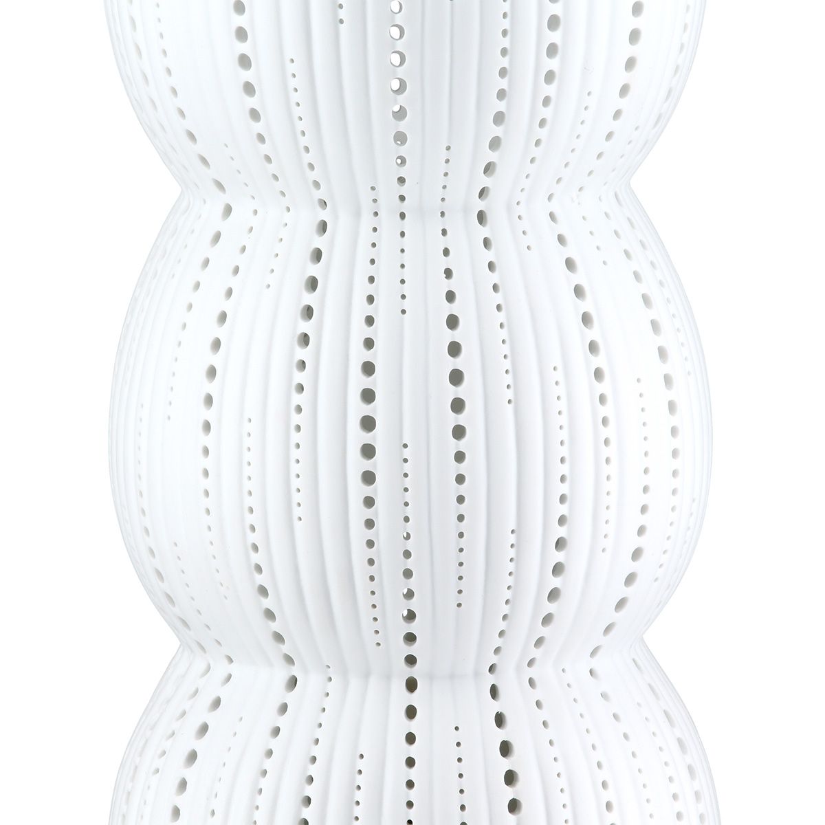 Tischleuchte Falco Weiß Porzellan Rund 28 cm