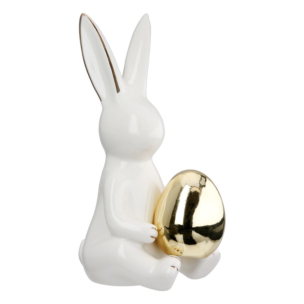 2er Set Hasenfiguren Hugo Edle Osterdekoration aus Porzellan