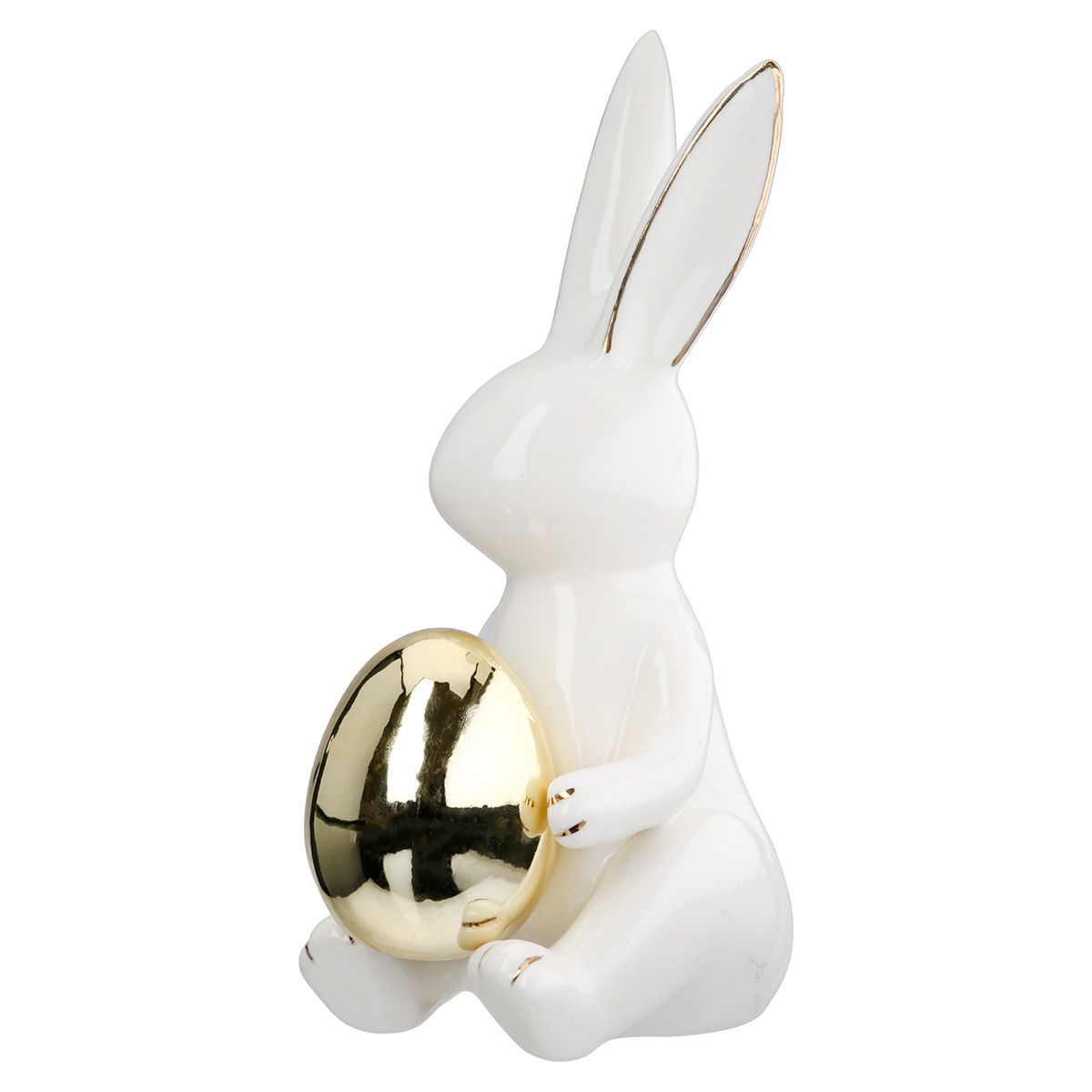 2er Set Hasenfiguren Hugo Edle Osterdekoration aus Porzellan