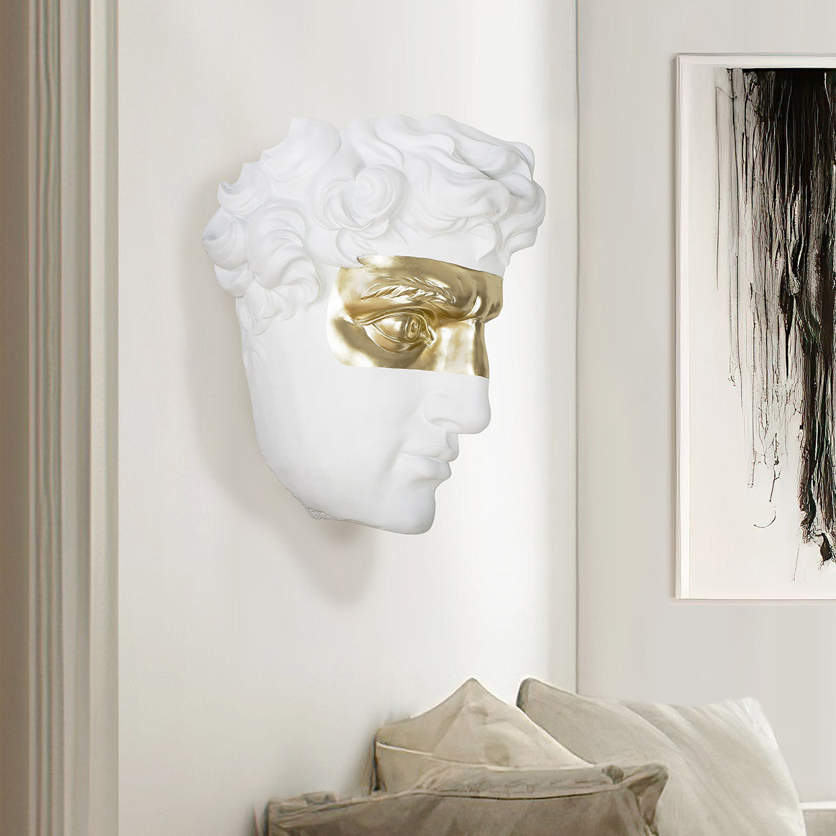 Wandobjekt Modern David Kunstharz weiß