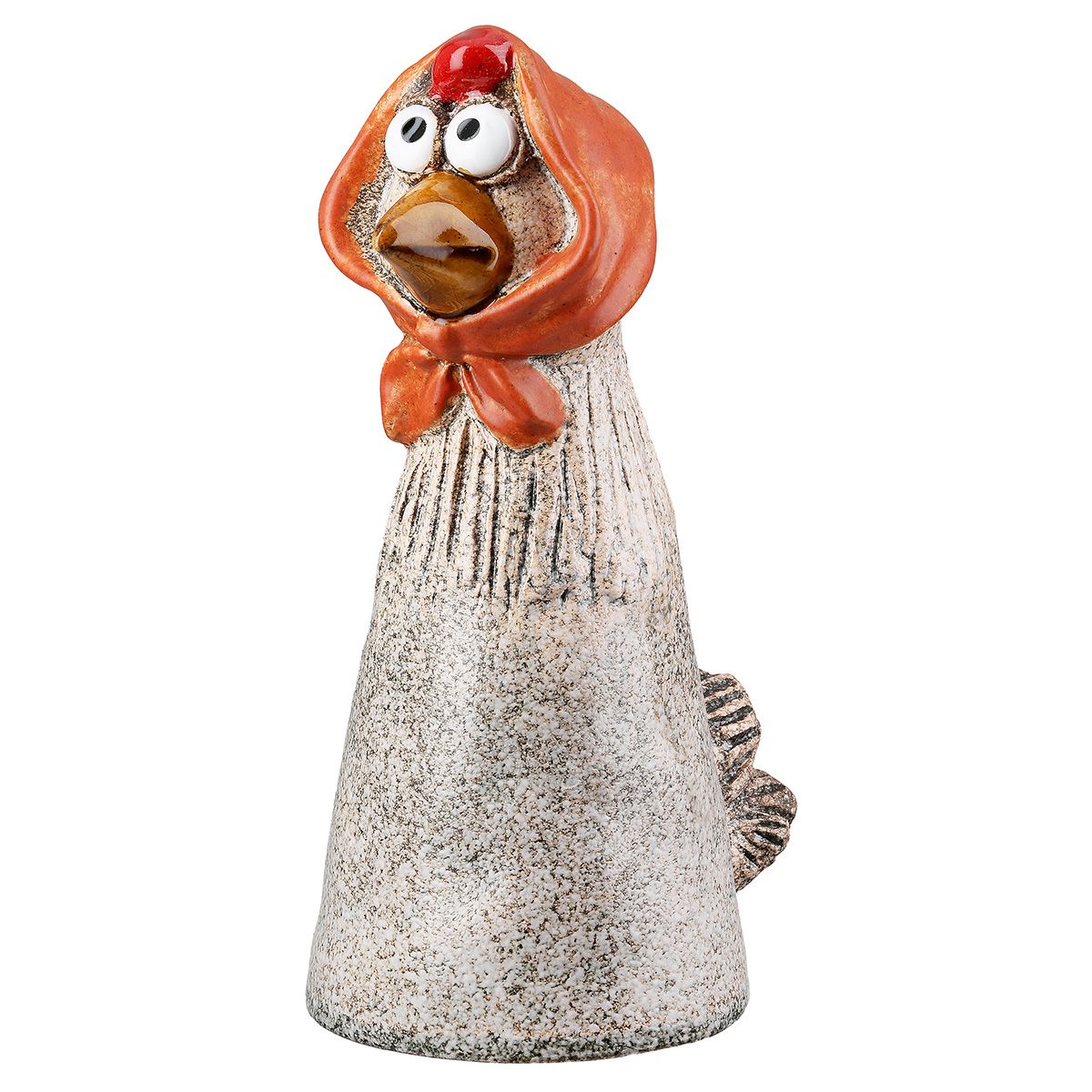 Zaunfigur Hühner Gerda und Otilie 2er Set Keramik Deko 21cm