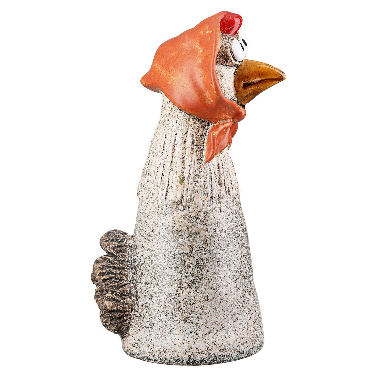 Zaunfigur Hühner Gerda und Otilie 2er Set Keramik Deko 21cm