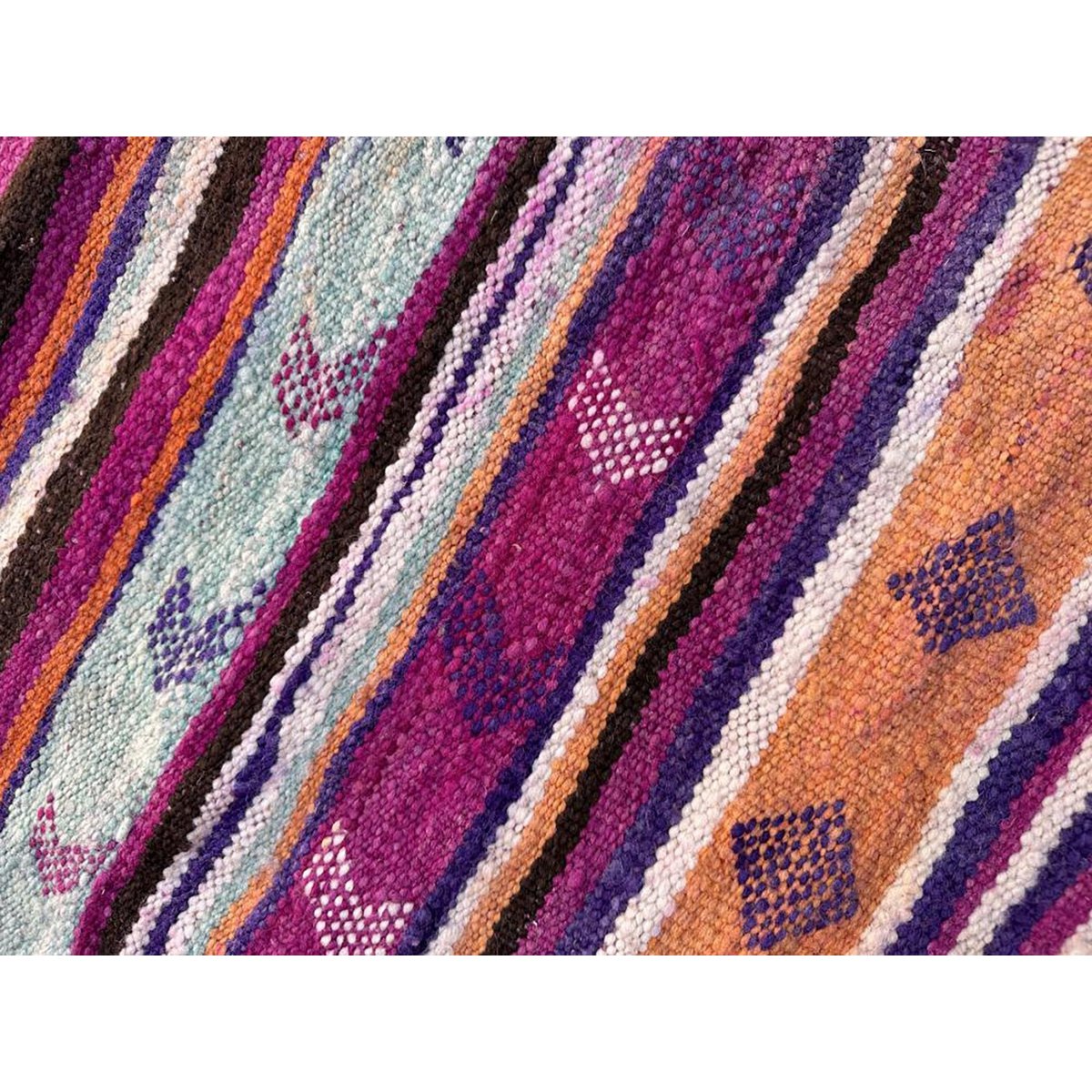 Marokkaner Berber Kilim reiner Wolle 192 x 342 cm Teppich