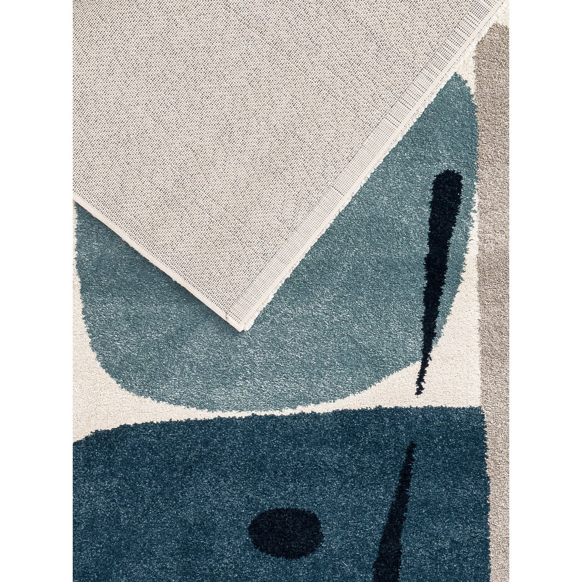 Sanfte geometrische Teppich -Hommage an Joan Miró Collage