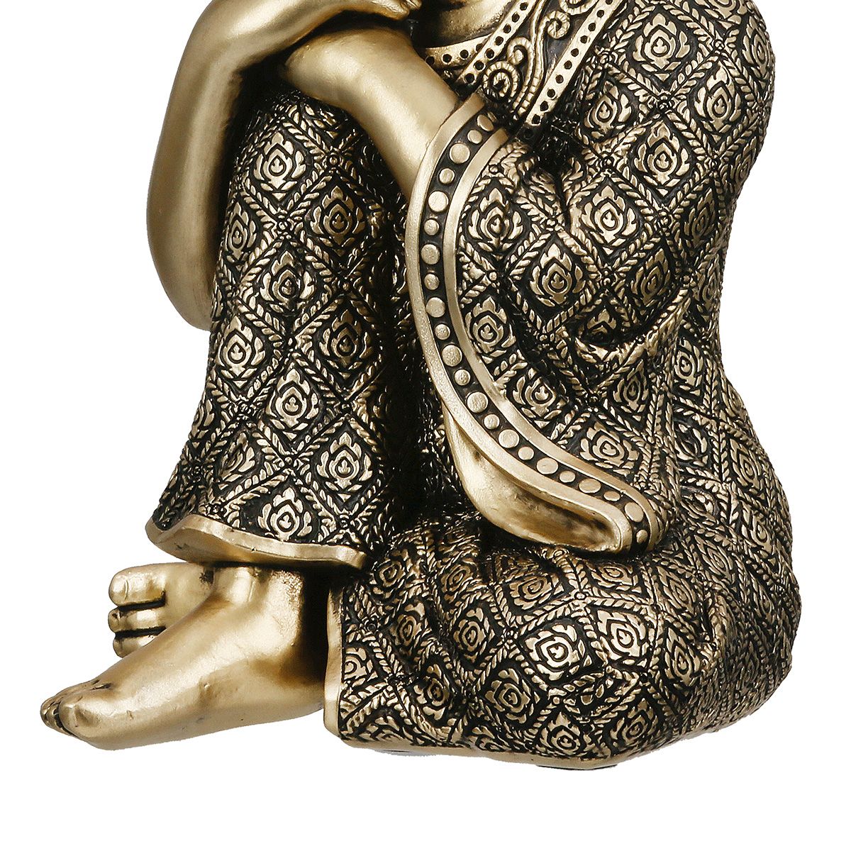 Buddha Figur Samadhi Gold 17cm
