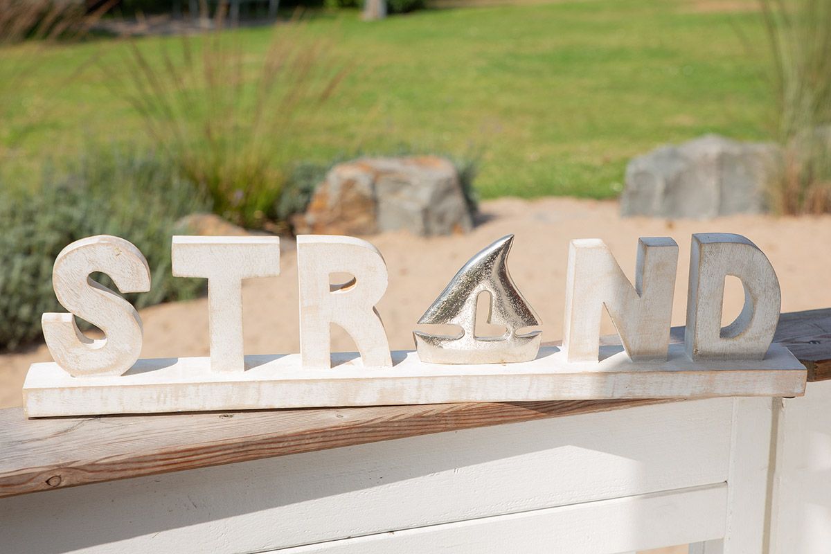Deko-Schriftzug Strand – Maritimes Flair für Ihr Zuhause 58cm