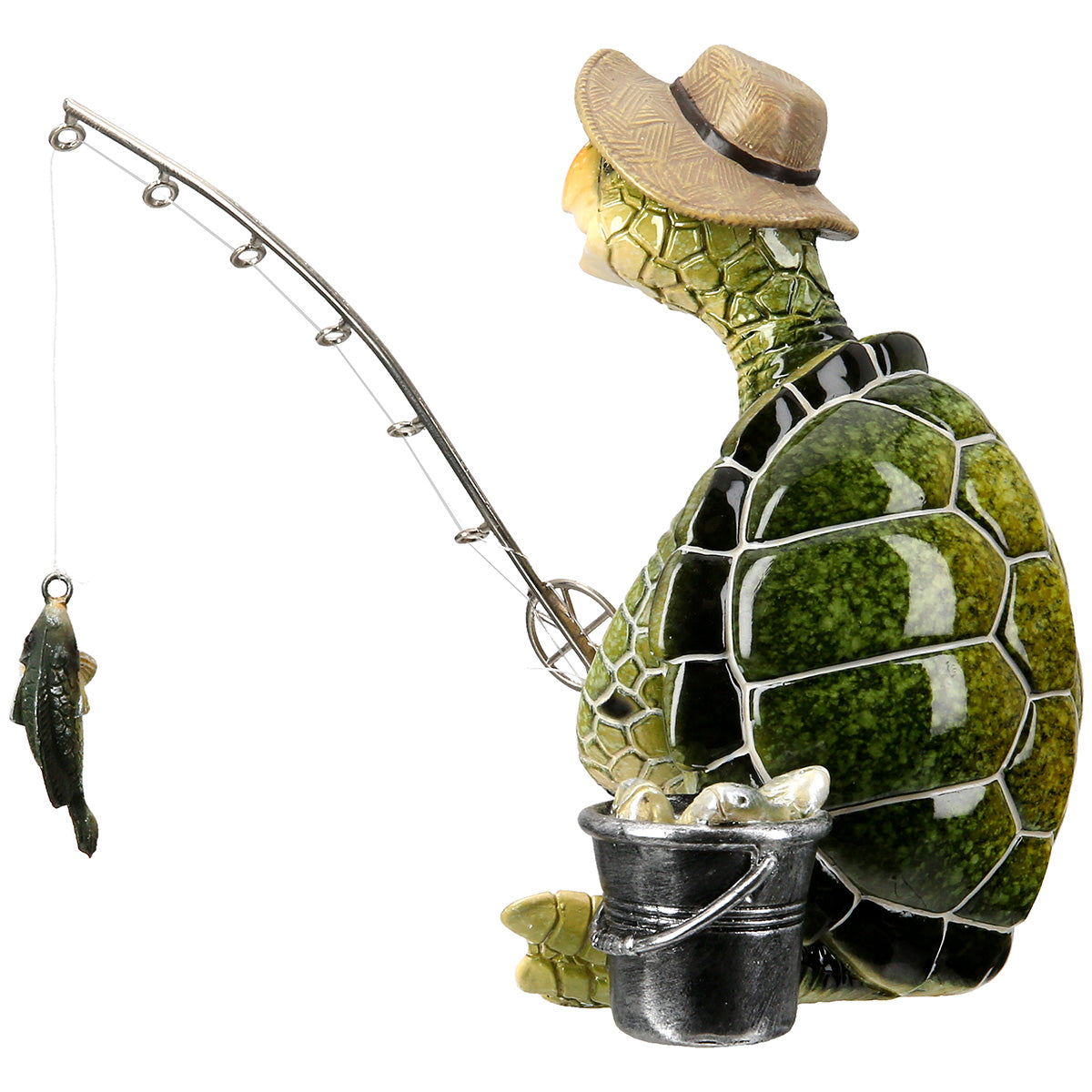 Dekofigur Schildkröte Angler Glücksfang