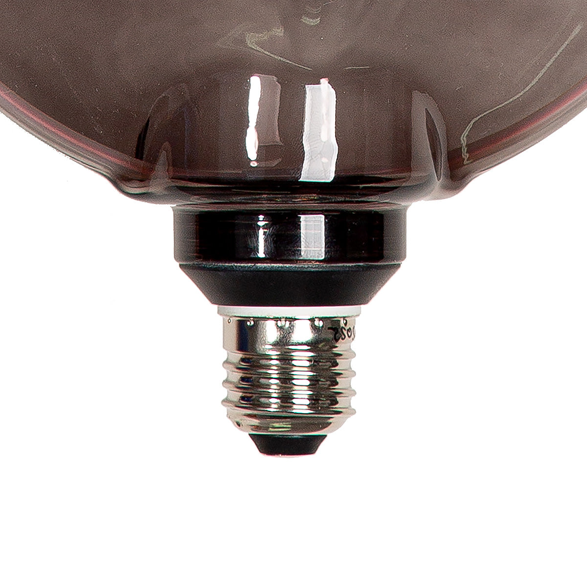 LED Leuchtmittel Murano Rund Glas Anthrazit