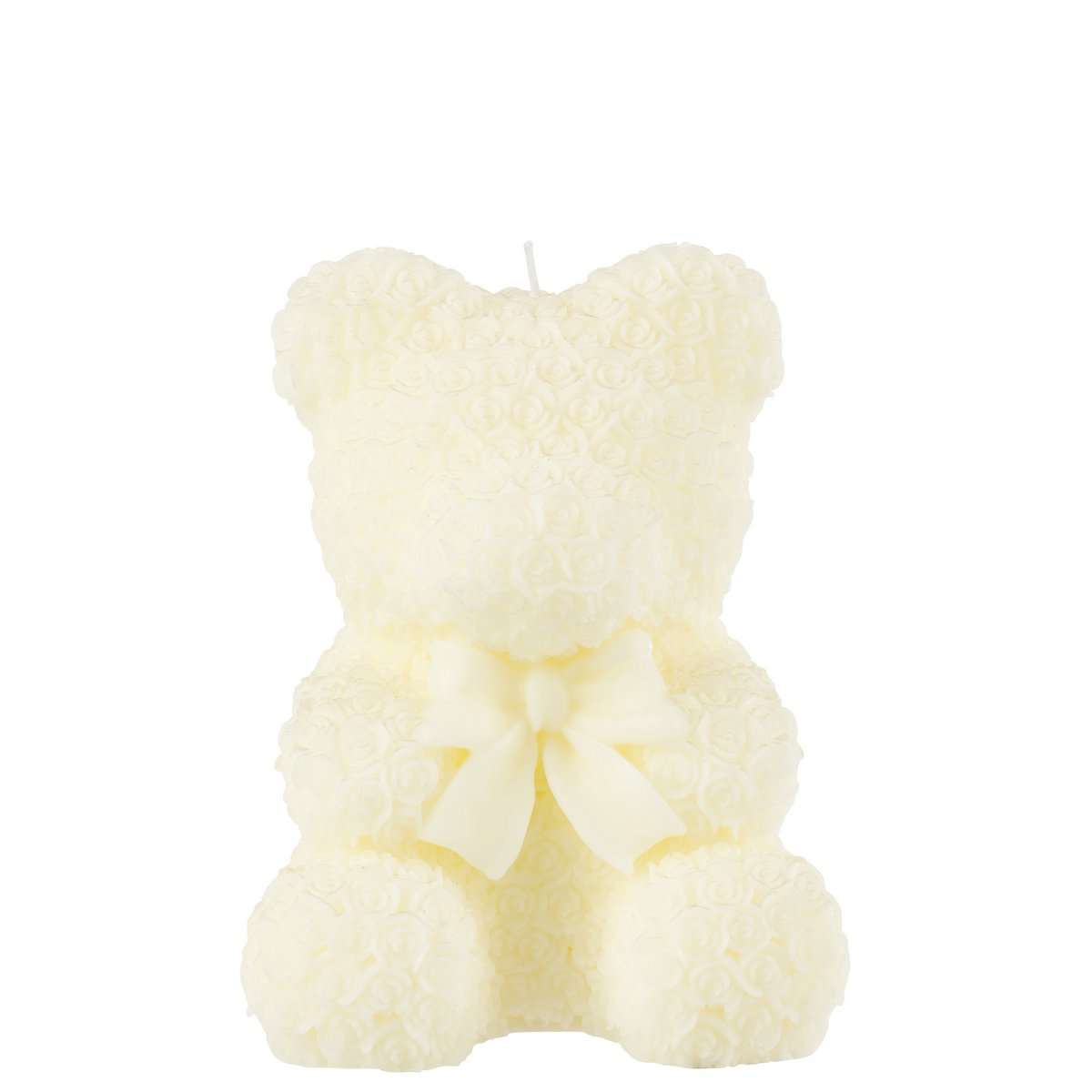 J-Line Kerze Teddybär - weiß - L - 25U