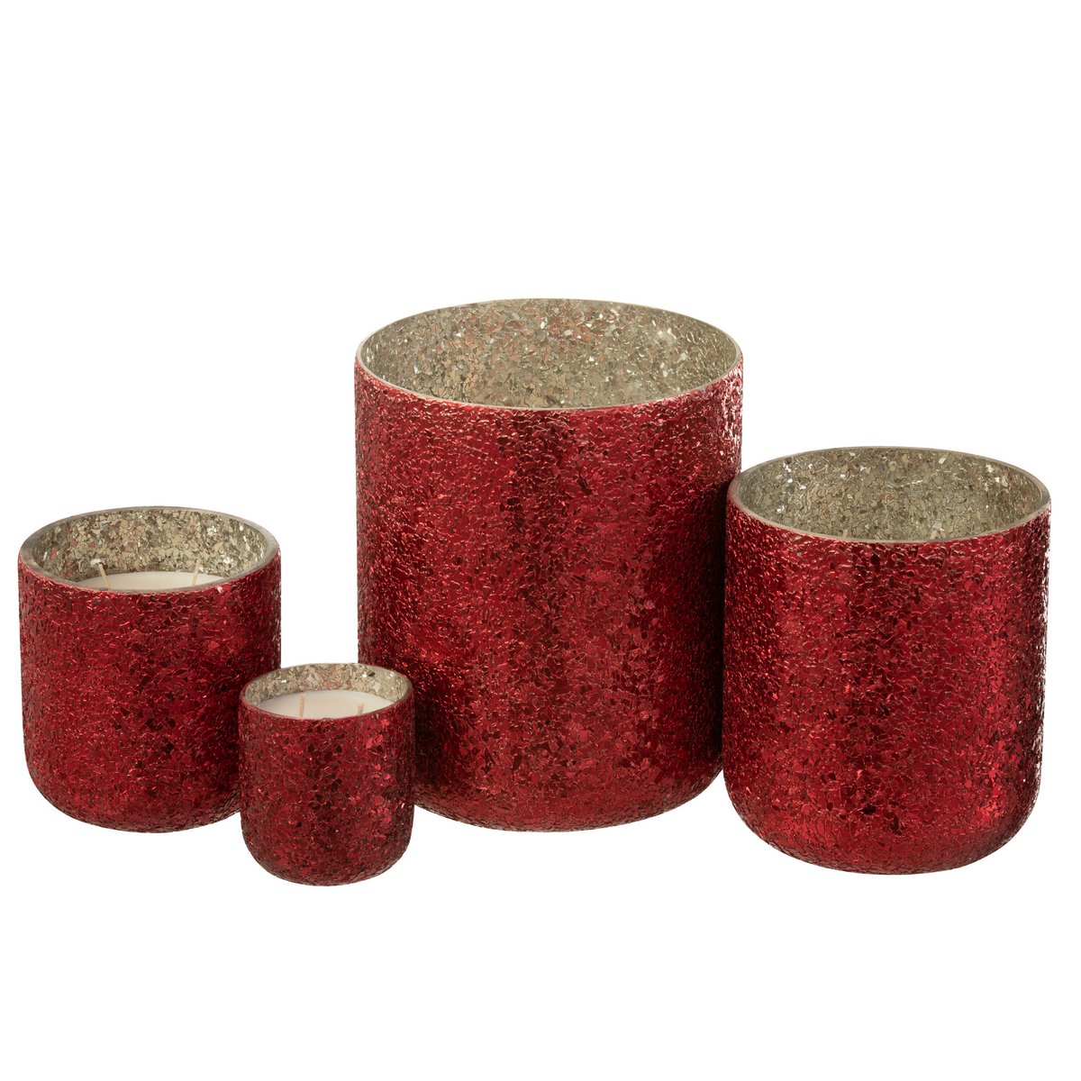 J-Line Duftkerze Luxuria – rot – extra L – 120U