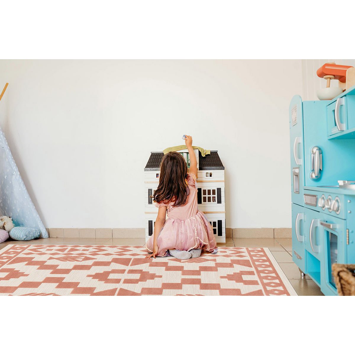 Außen -Innenteppich flacher Samt bunte Samt Atacama