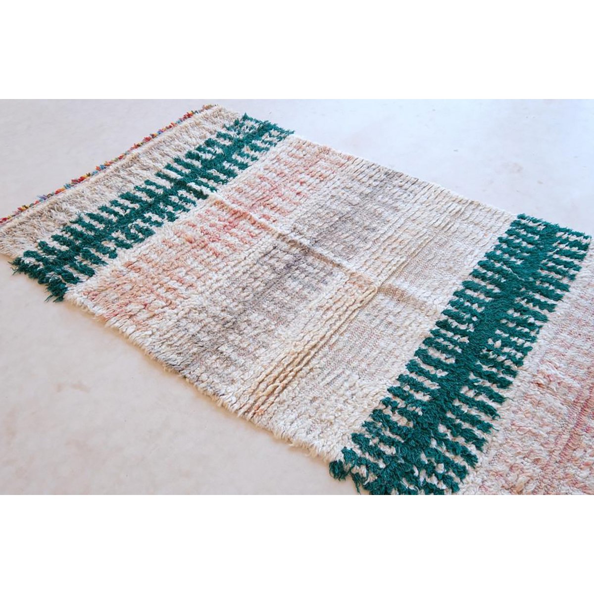 Marokkaans Berber tapijt van zuivere wol 87 x 176 cm