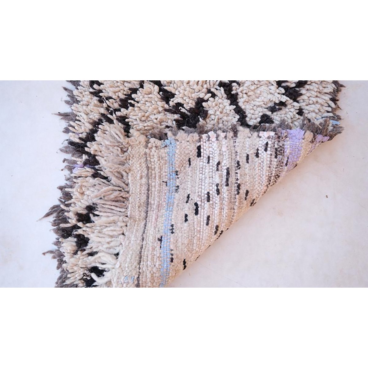 Marokkaner Berberkorridor Teppich reines Woll 73 x 188 cm