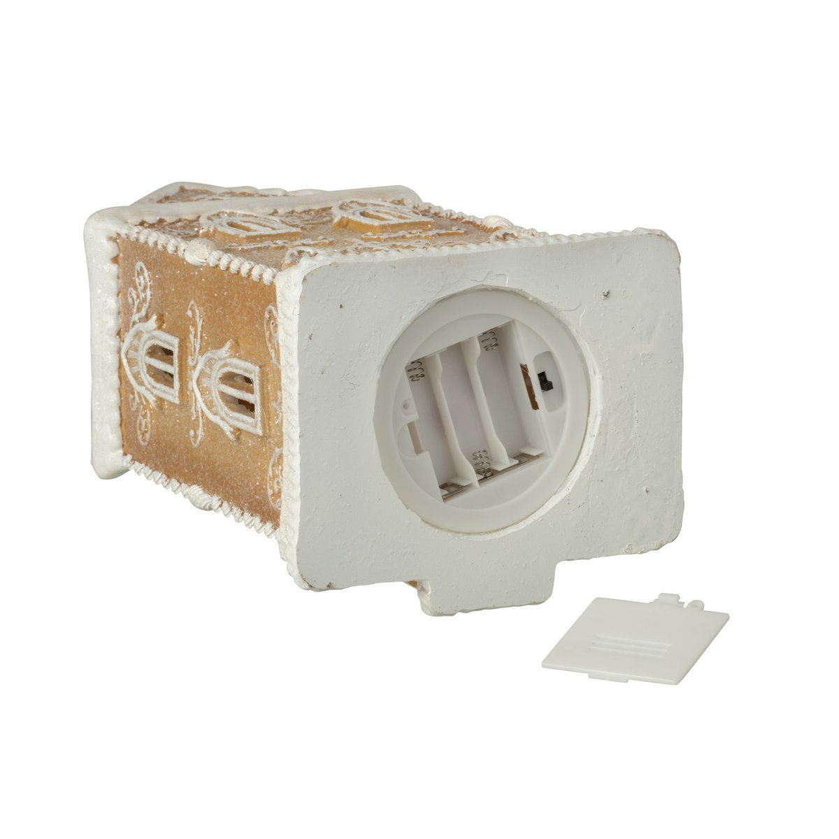 Gingerbread House Christmas Decoration Made of Polyresin with LED Lighting