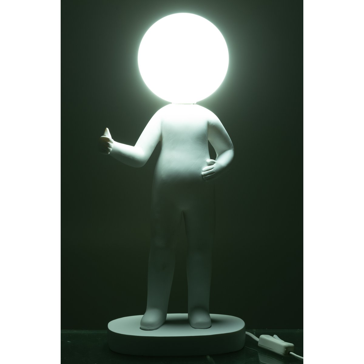 Tischlampe Figurale Weiß Moderne Designleuchte
