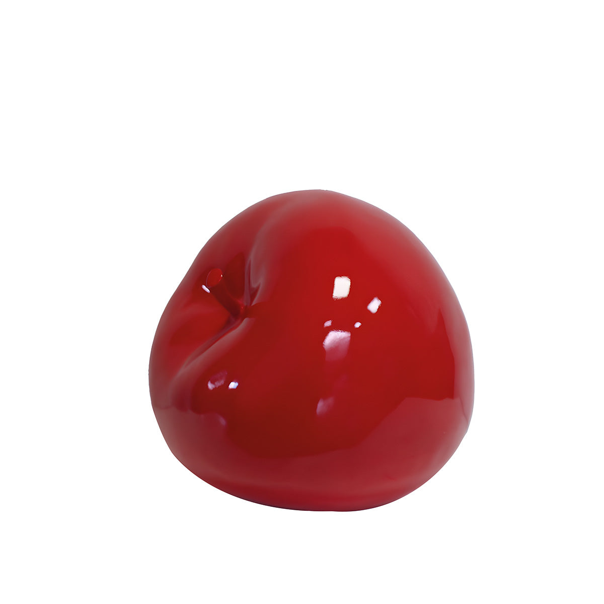 Skulptur Apple Kunstharz rot