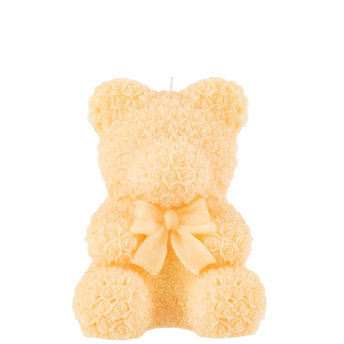 J-Line Kerze Teddybär - hellgelb - L - 25U