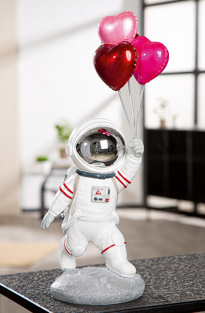 Dekofigur Astroheart Michael Astronaut mit Herzballons