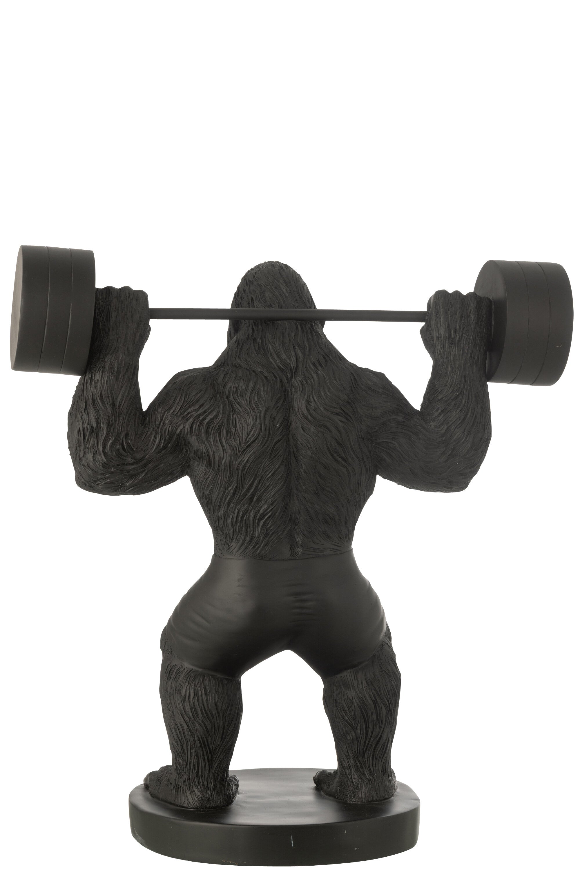 Gorilla Figurine Black Bodybuilder Decor 62cm