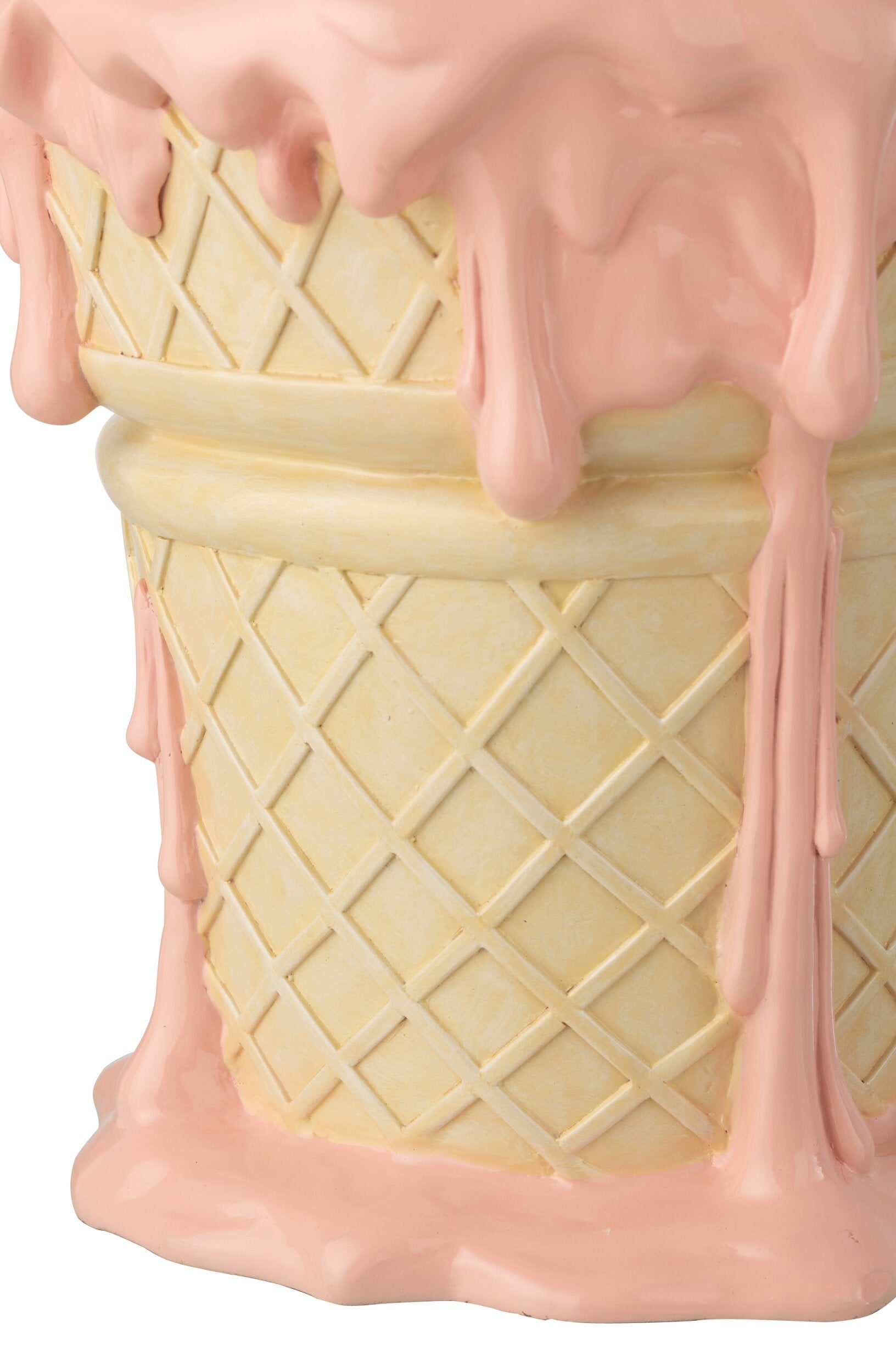 Beistelltisch Sorbet Eiscreme Design Rosa Beige