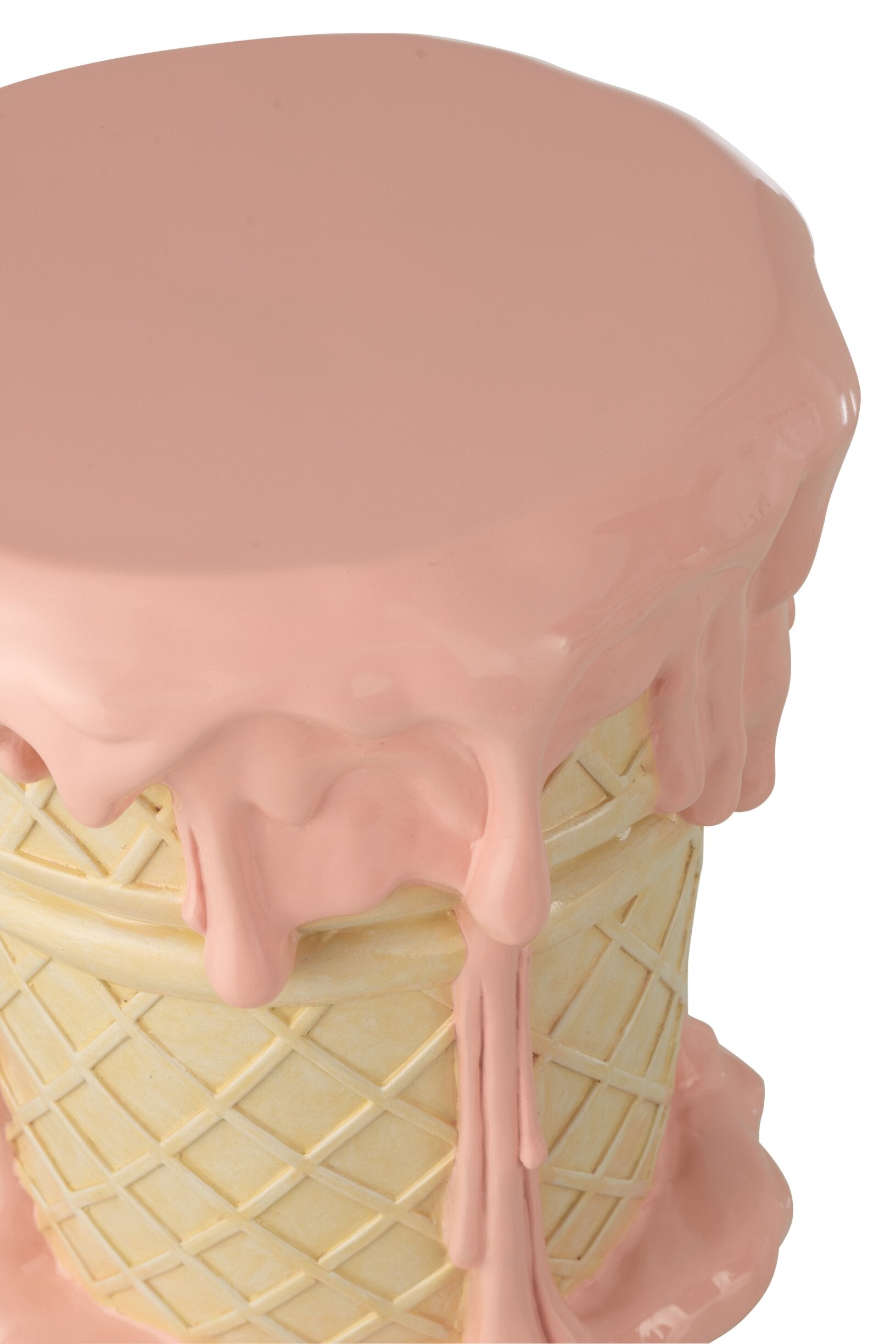 Beistelltisch Sorbet Eiscreme Design Rosa Beige
