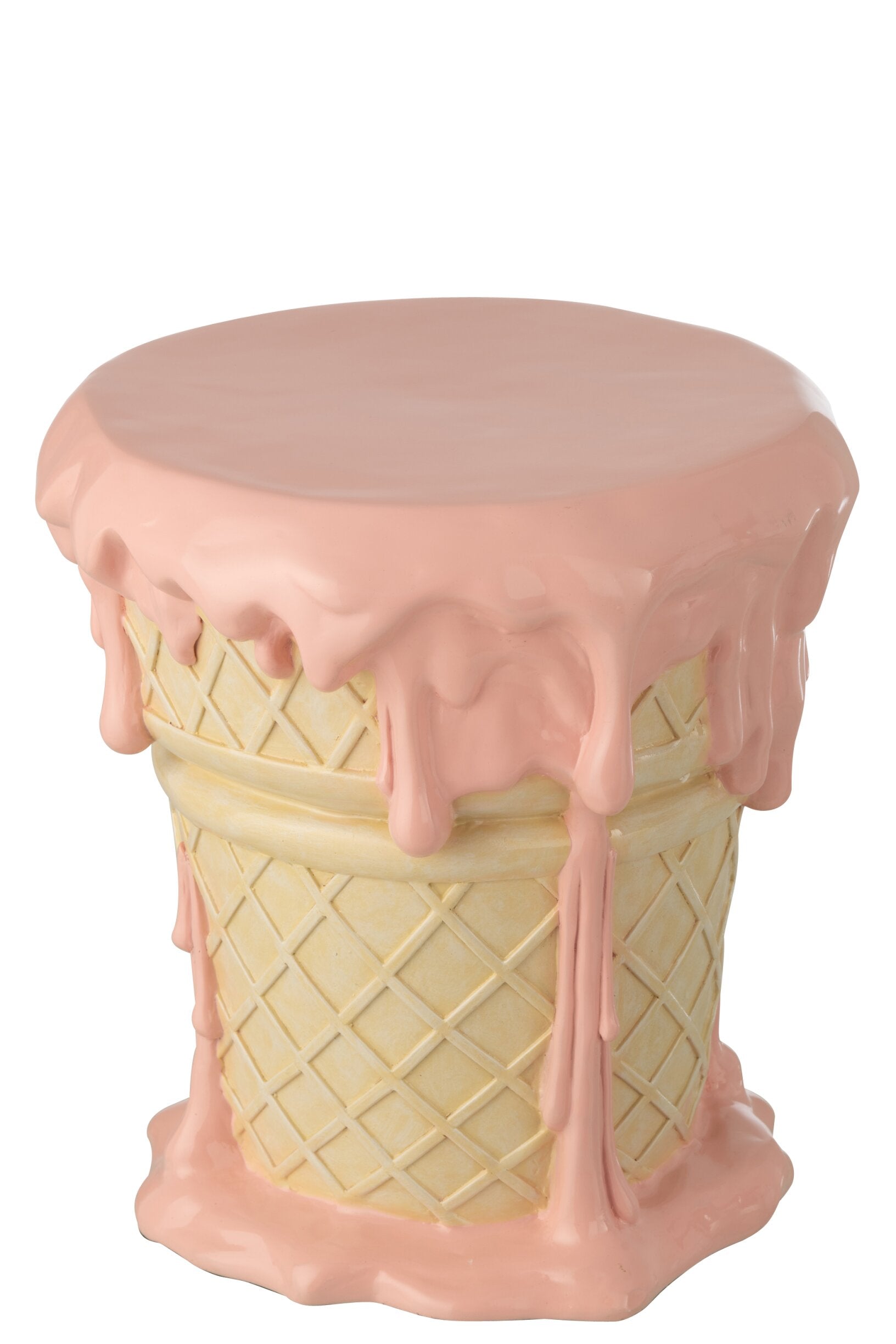 Beistelltisch Sorbet Eiscreme Design Rosa Beige