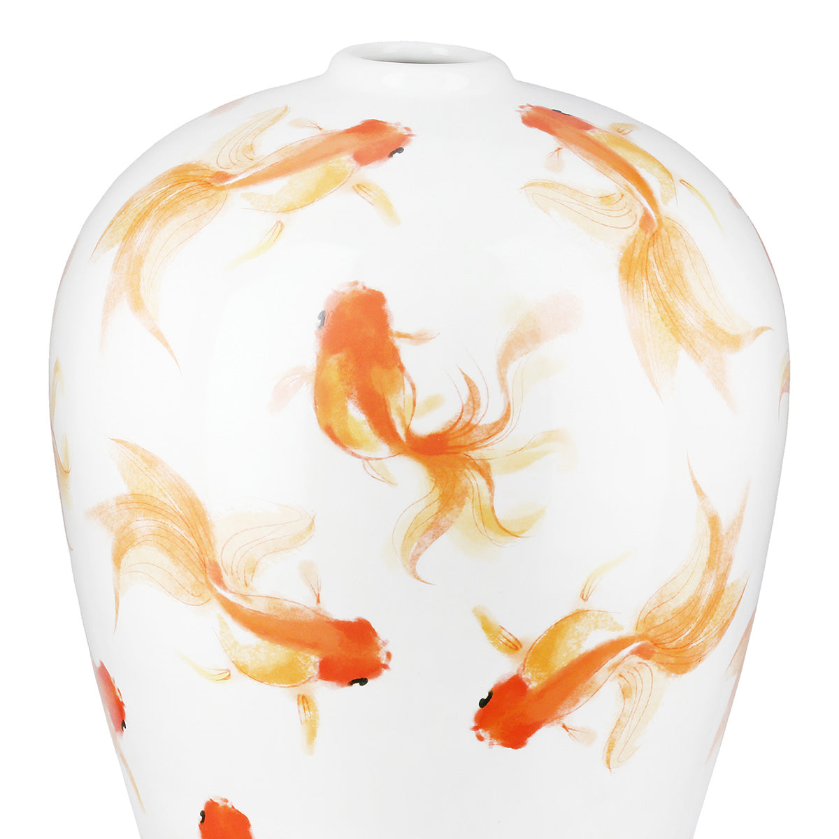 Vase Neon Keramik weiß