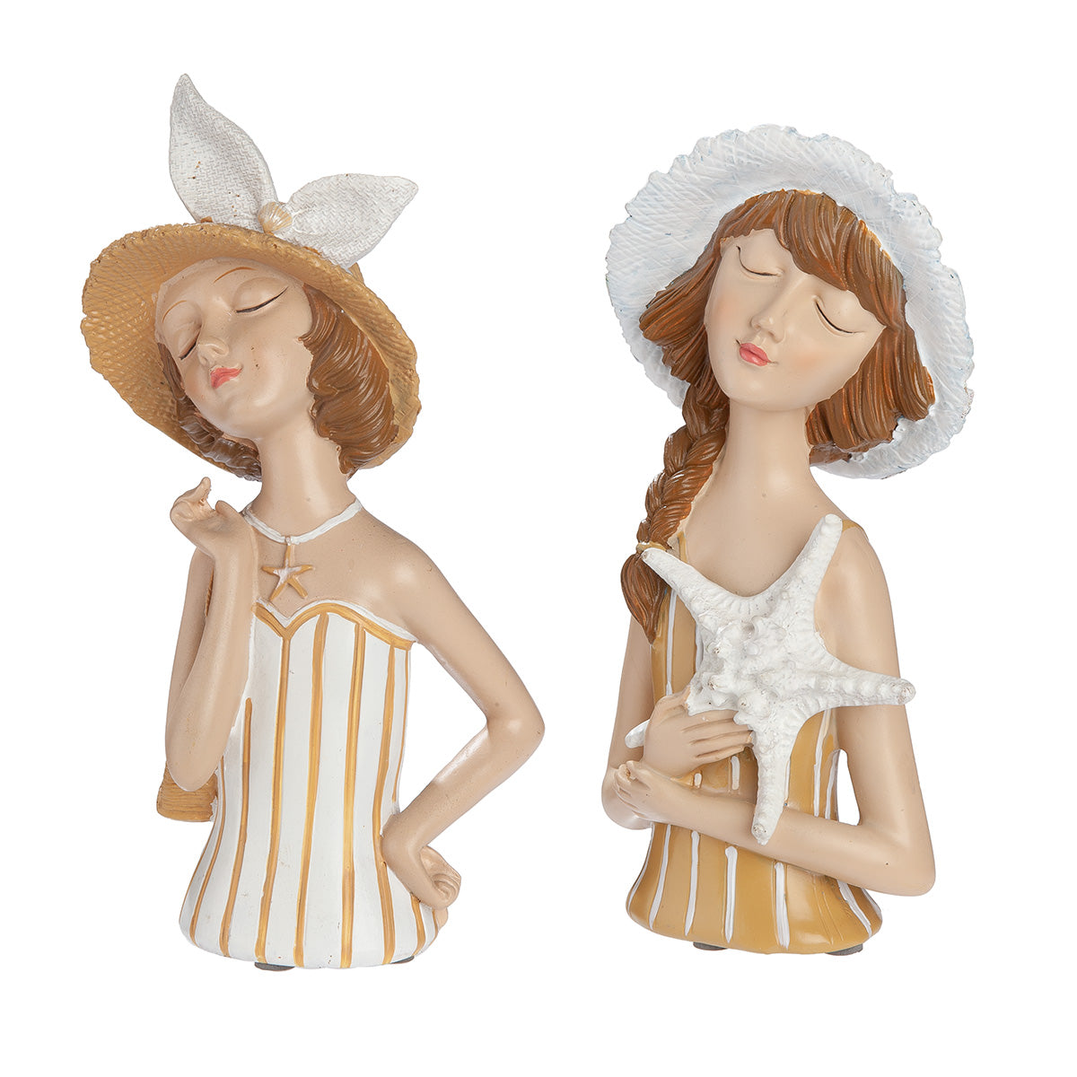 Dekofigur Lady Louise Strandfigur Frau Sommer Dekoration Maritim