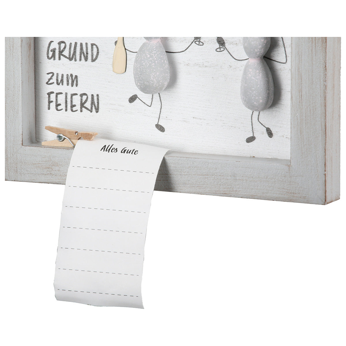 Steinbild Lots of Love 2er Set Geburtstagsdeko Wandbild mit Spruch
