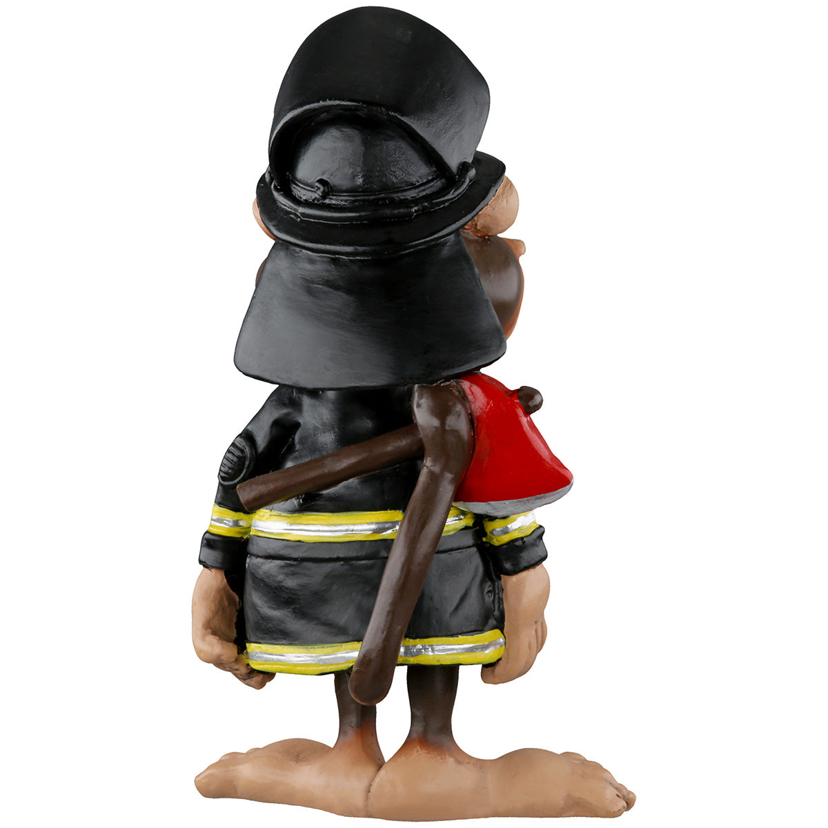 Firefighter Monkey Affenfigur Feuerwehrmann mit Axt Deko 13cm
