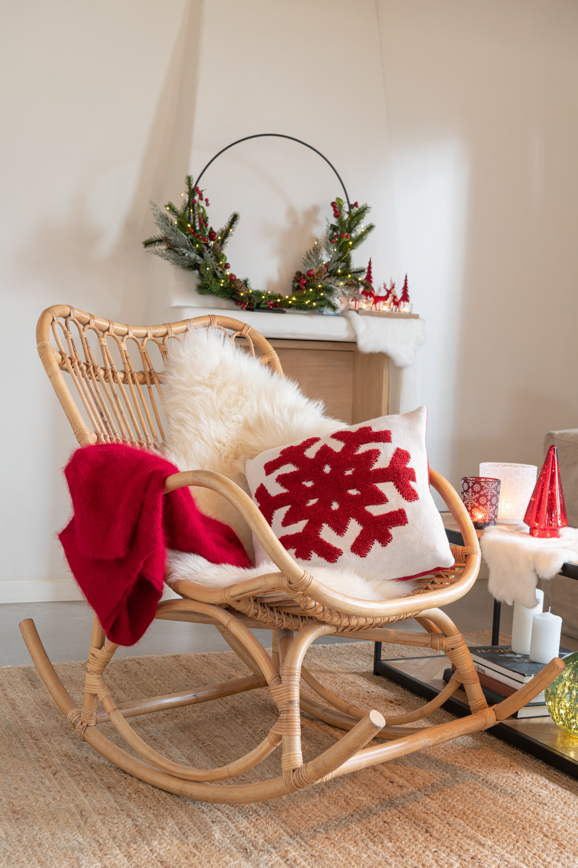 Schommelstoel Rattan Naturell - Natuurlijke charme en comfort voor ontspannende momenten