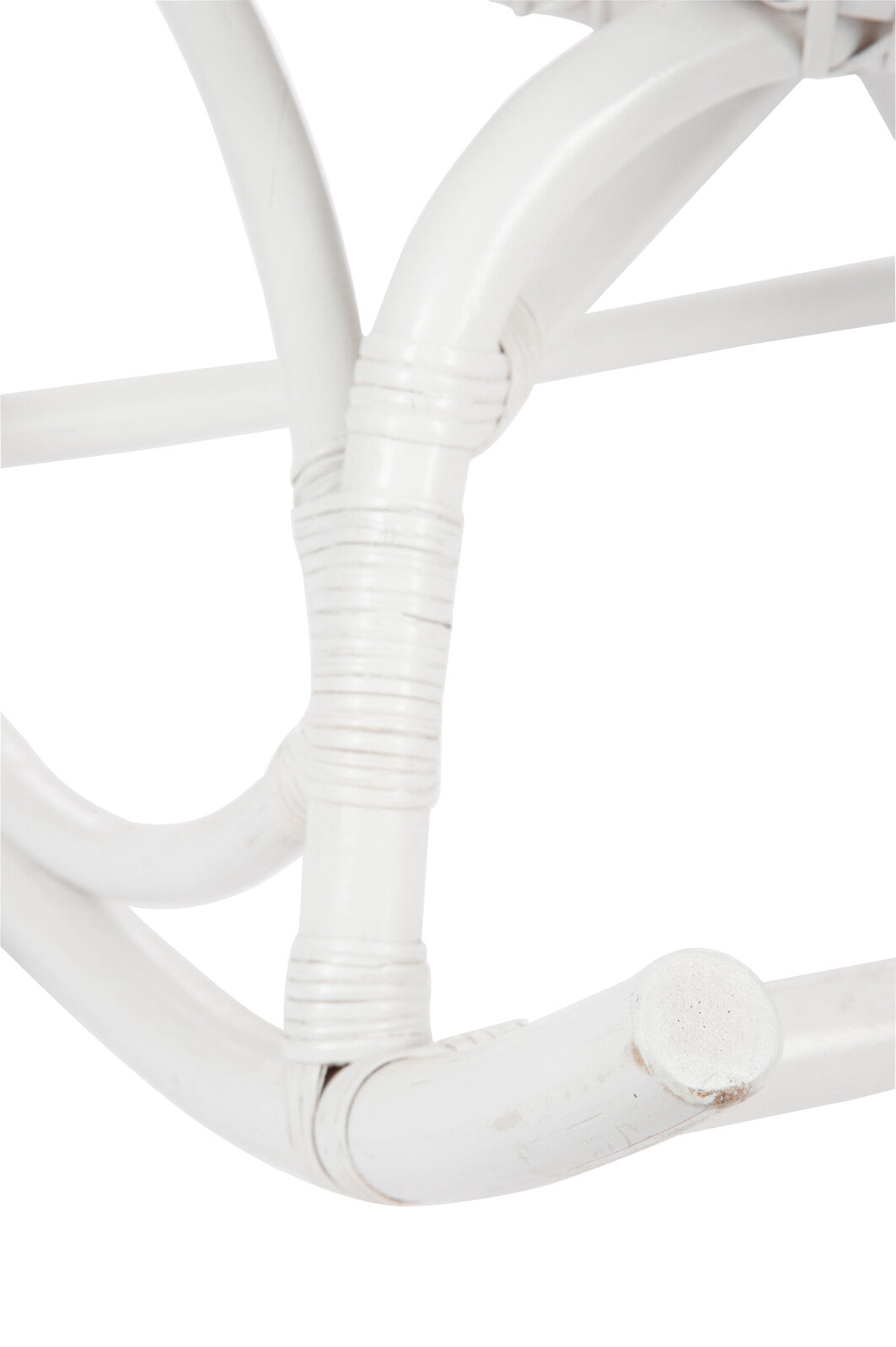 Schaukelstuhl Rattan Weiß Matt - Moderne Eleganz und Entspannung für Ihr Zuhause