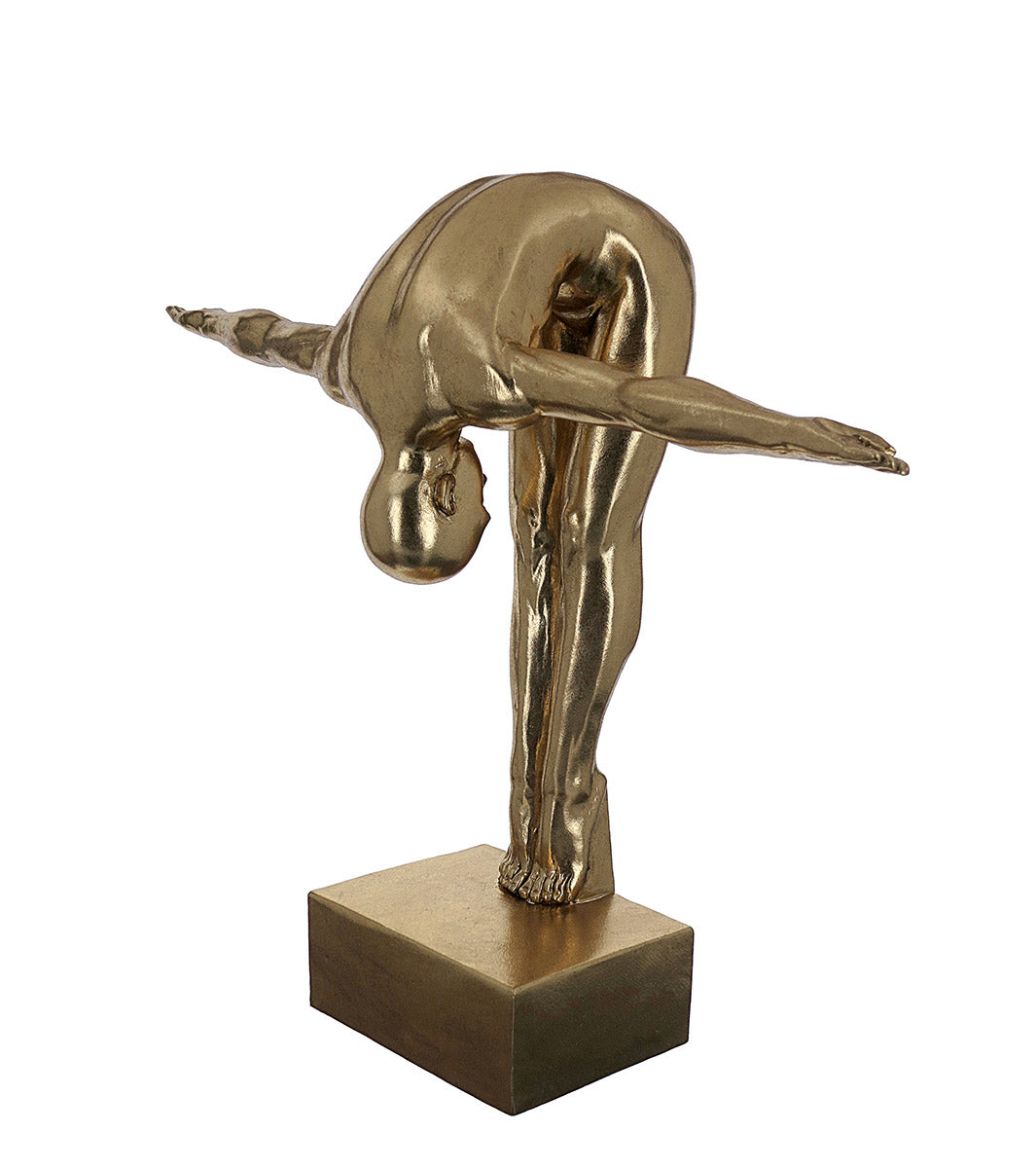 Skulptur Aurea Cliffhanger Goldoptik