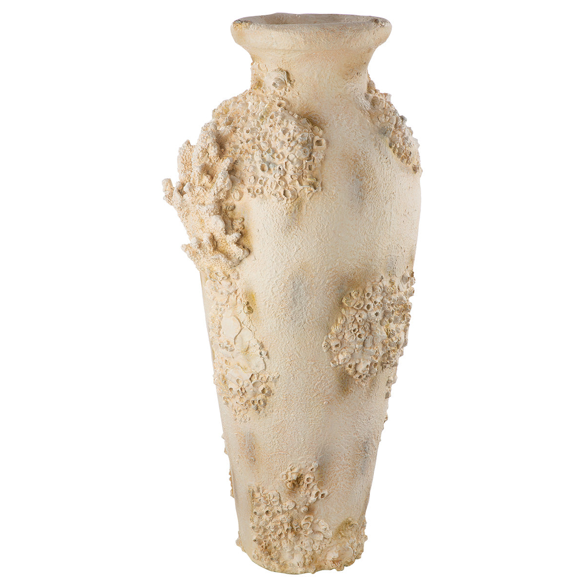 Seyluna Amphora Vase maritimer Stil Kunstharz Antikfinish 80 cm