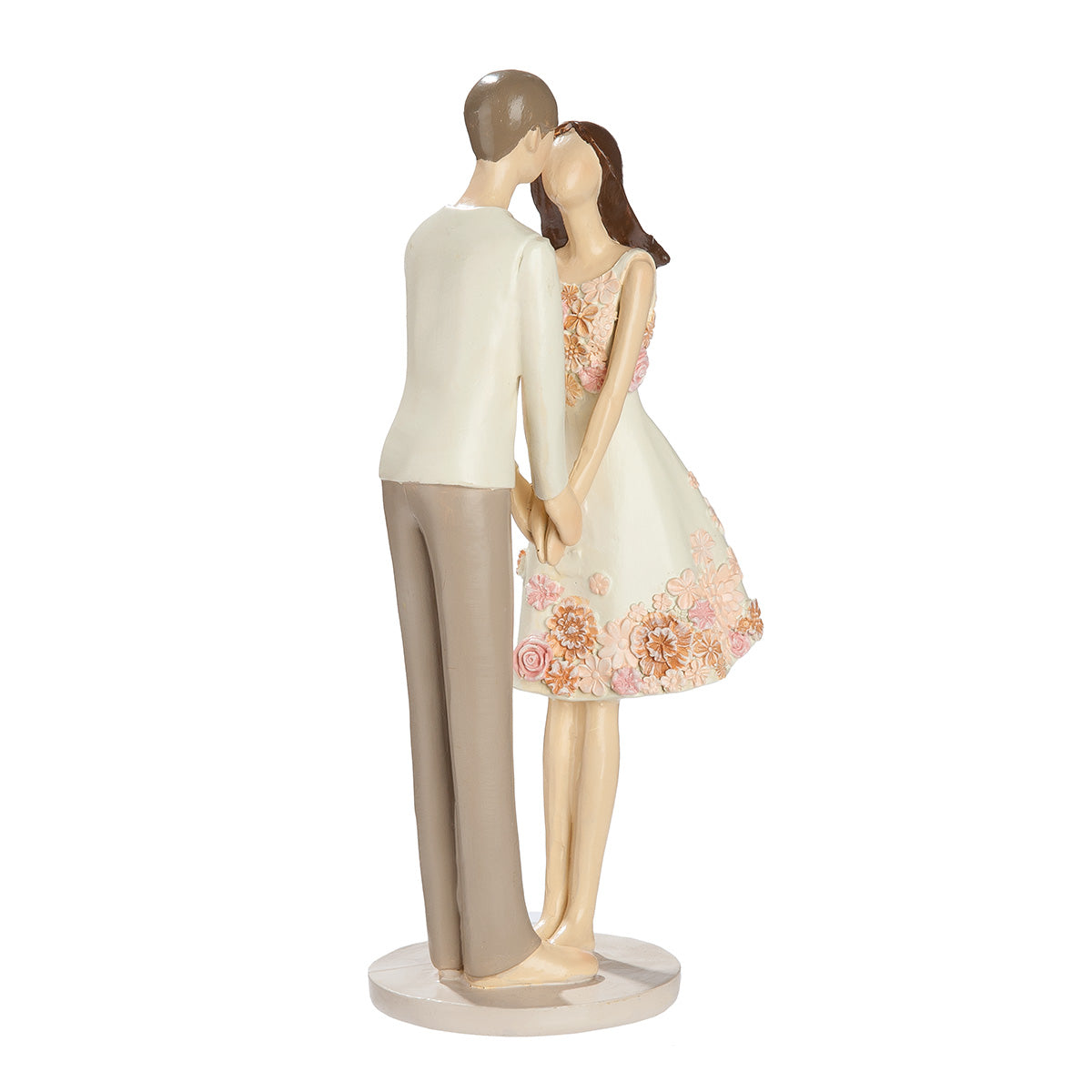 Dekofigur Liebespaar Floralia romantische Paarfigur mit Blumenmotiv